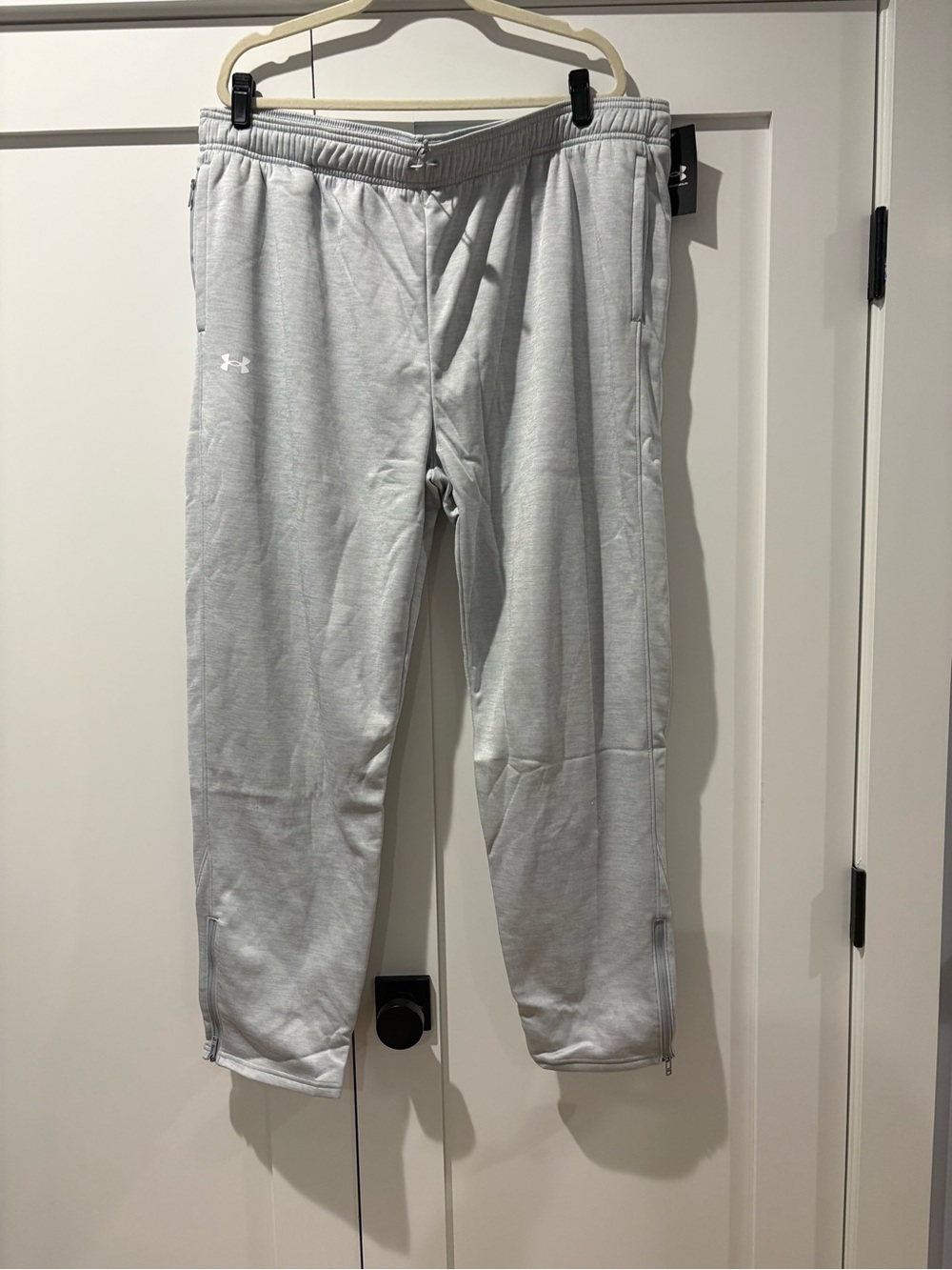 Under Armour Ladies Light Gray Storm fleece Jogger Pants - size 3XL